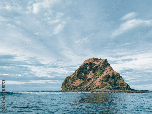 Sunset, Mountains and Sceneries in Anawangin Cove, Zambales, Philippines photo