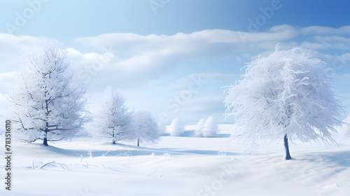 New Year, Christmas Background Image And Wallpaper ,Snowy Mountain Stunning 3d Illustration Of Mountains And Forest  © Aleey