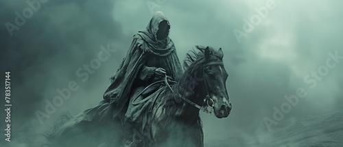 horse-mounted grim reaper photo