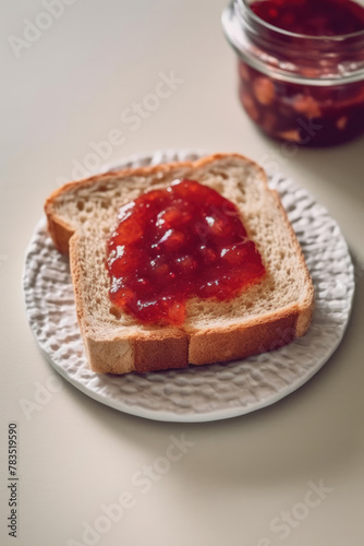 パン, 食パン, ジャム, 苺, 苺ジャム, 軽食, 朝食, bread, jam, strawberry, strawberry jam, snack, breakfast
