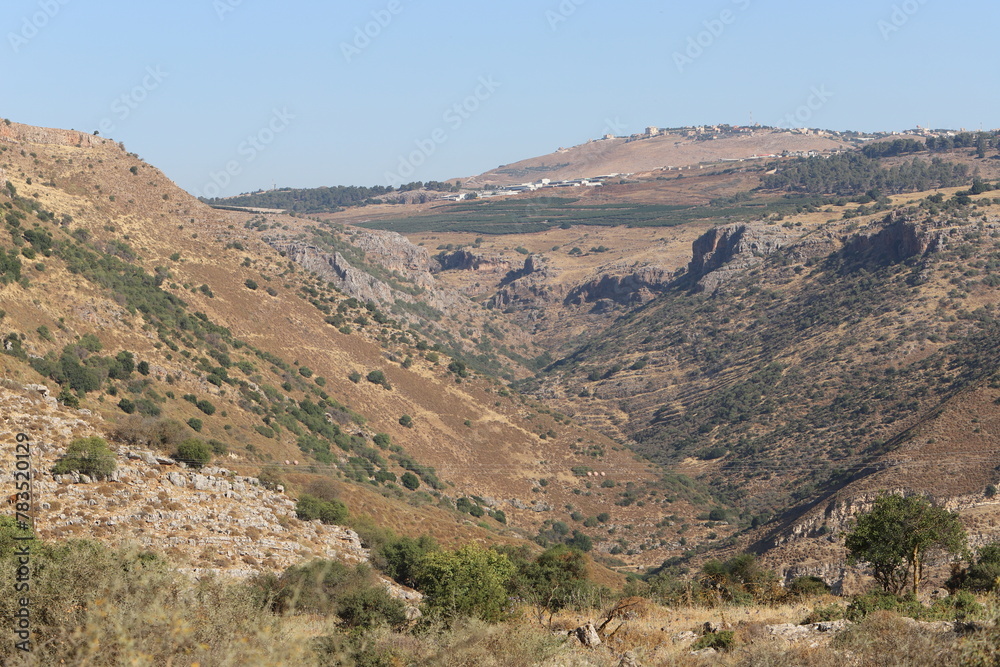 Landscape in the mountains in northern Israel.