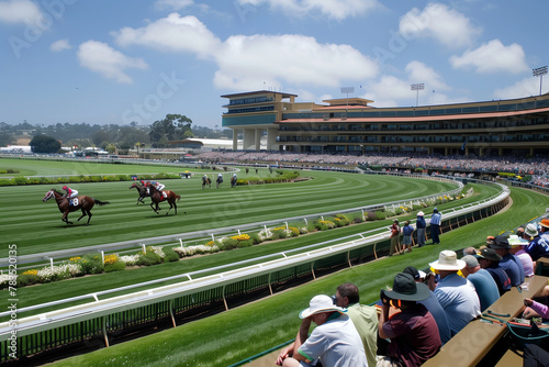 Wallpaper Mural Del Mar Horse Racing  Torontodigital.ca
