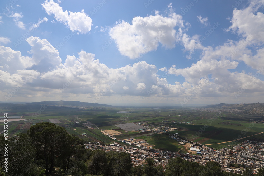 Fototapeta premium Landscape in the mountains in northern Israel.