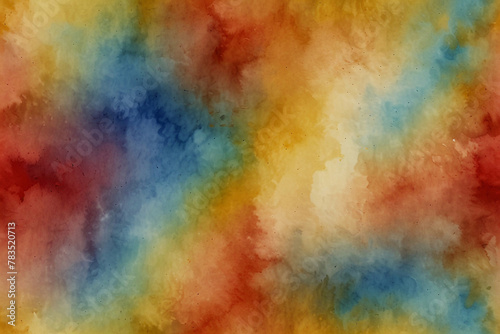 Beautiful Light Watercolor yellow and blue, red Background © SOHAN-Creation