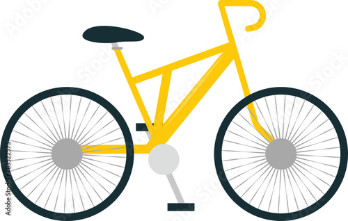 Ecological life, illustration, vector on a
white background. Amazing vector vehicle
illustration of a bicycle suitable for design
assets, decoration, clip art, animation,
mobile apps, website.