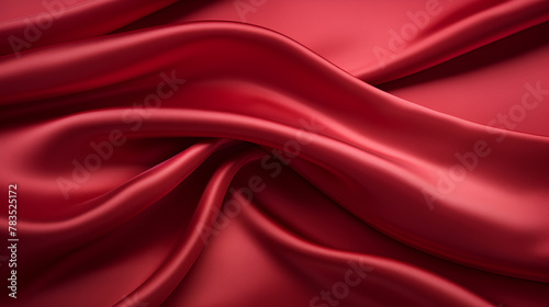 Minimalistic Crimson Silk Fabric Background