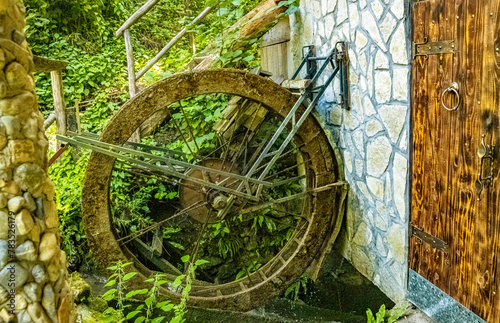 old mill wheel