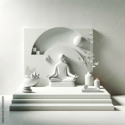 Wellness in Minimalism: A Serene Health Concept