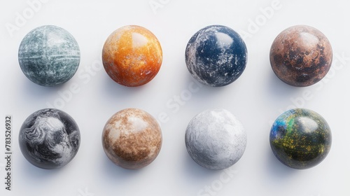 Galactic Marble Orbs Array 