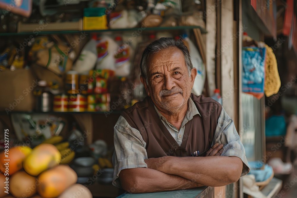 A business owner with an administrative burden. generative AI A business owner with an administrative burden. generative AI
