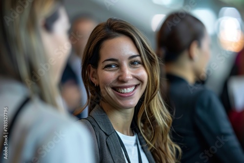 Wallpaper Mural collaborative office gatherings: Dynamic teamwork and happy colleagues in business meetings,Business training sessions Torontodigital.ca