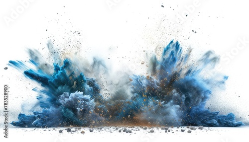 Abstract Colorful Smoke Explosion 