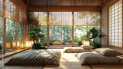 Minimalist Aesthetics Japanese Style Interior Bedroom Design © Artimind