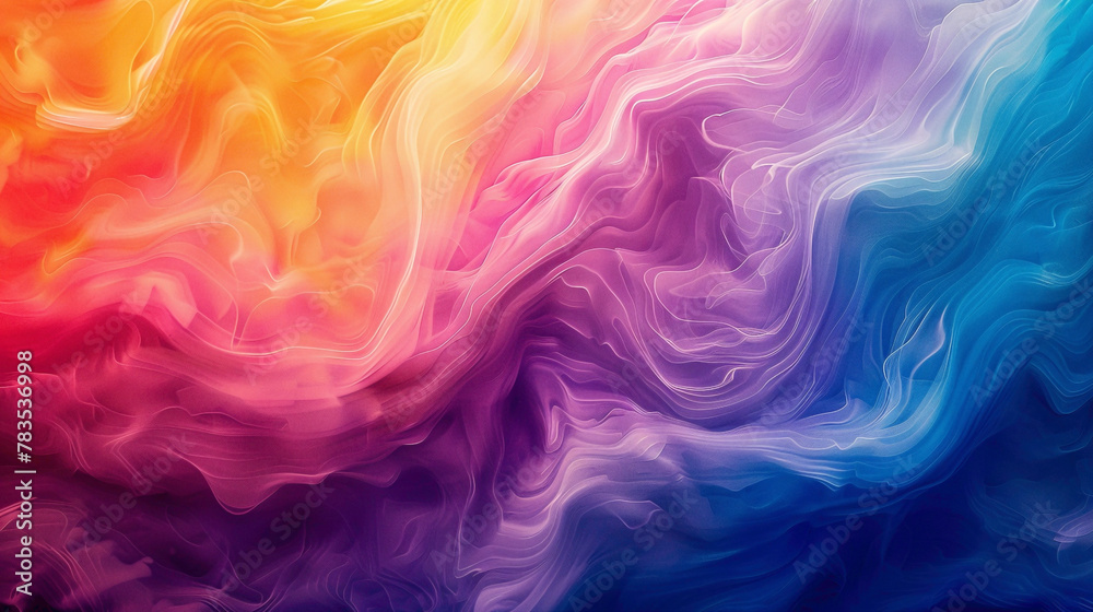 Energetic waves of color flow effortlessly, merging to form a captivating gradient display.