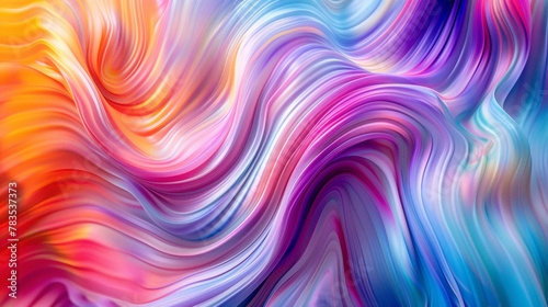 Energetic waves of color flow gracefully, merging to form a mesmerizing gradient display.