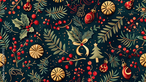 vintage style christmas patterns