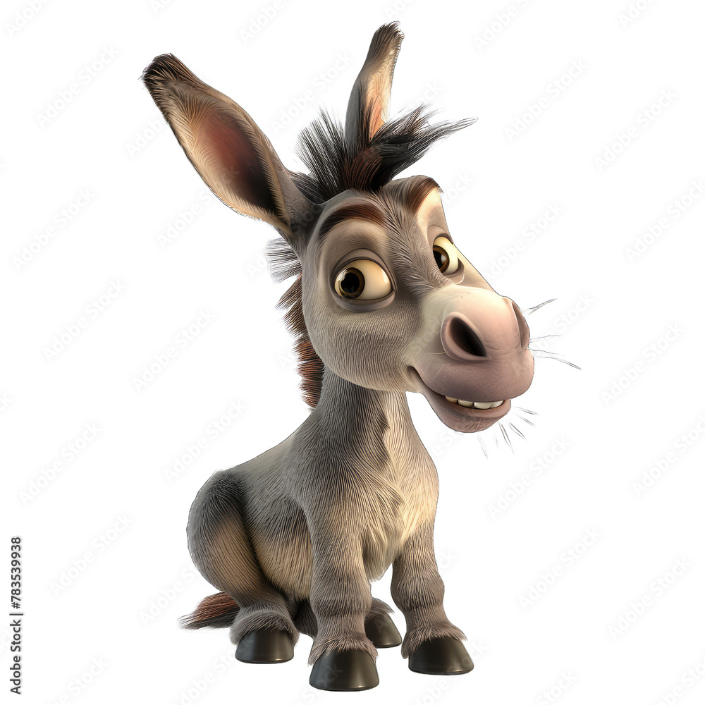 little donkey illustration png isolated on white background little donkey illustration png isolated on white background