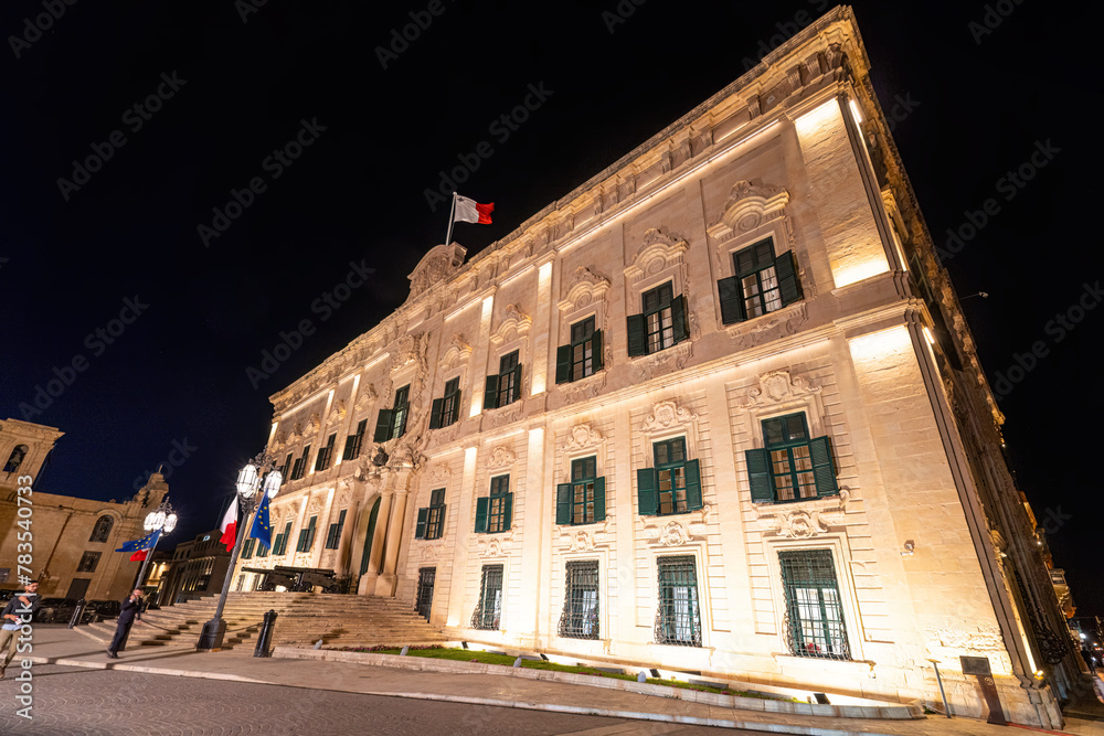 hotel building of Castile in Valletta, Malta