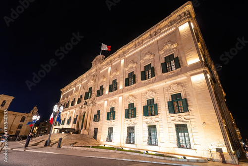 hotel building of Castile in Valletta, Malta photo
