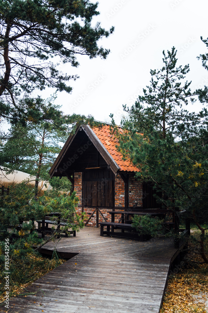 Interesting house in the Curonian Spit forest Interesting house in the Curonian Spit forest