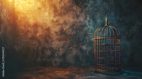 The Melancholic Melody of a Caged Bird photo