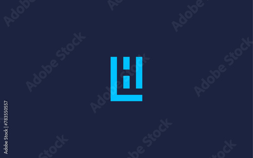 letter hl or lh logo icon design vector design template inspiration photo