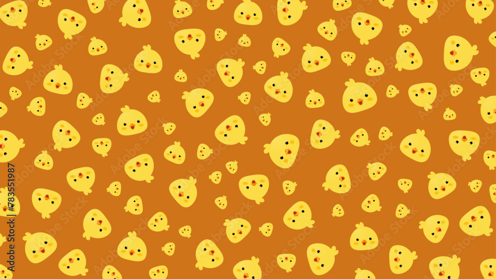 Cute duck yellow pattern. Random duck background pattern. Cute duck yellow pattern. Random duck background pattern.