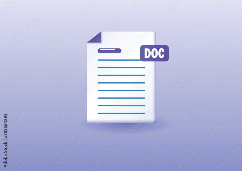 3d document icon 3d document icon