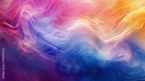 Vibrant colors blend in fluid motion, forming a dynamic gradient wave that captivates. photo