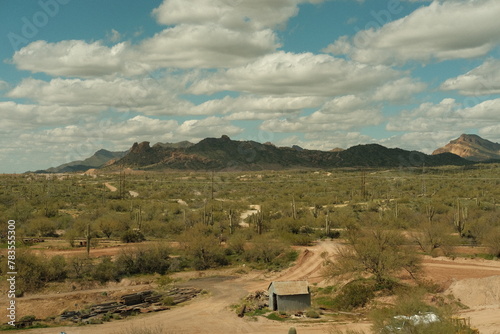 Arizona dessert and blue sky