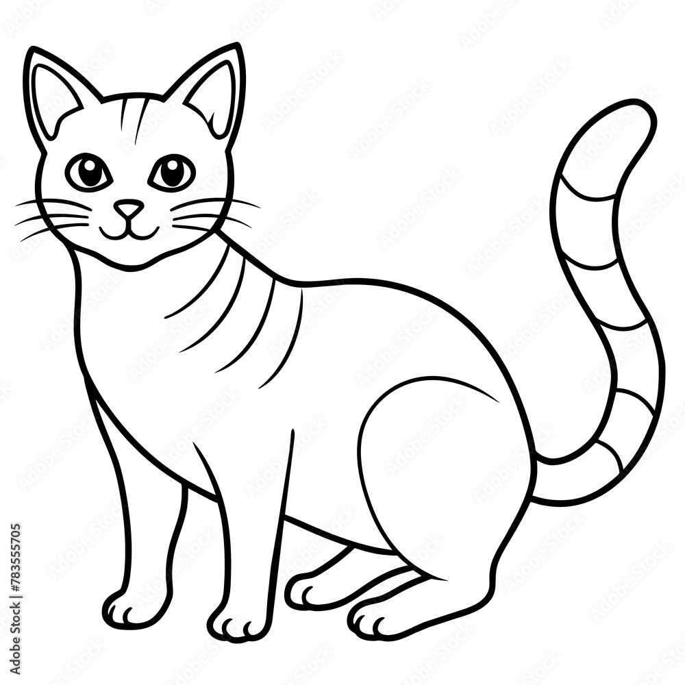 Obraz premium cat vector illustration. 