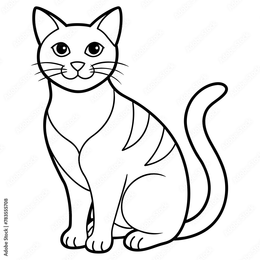 Obraz premium cat vector illustration. 