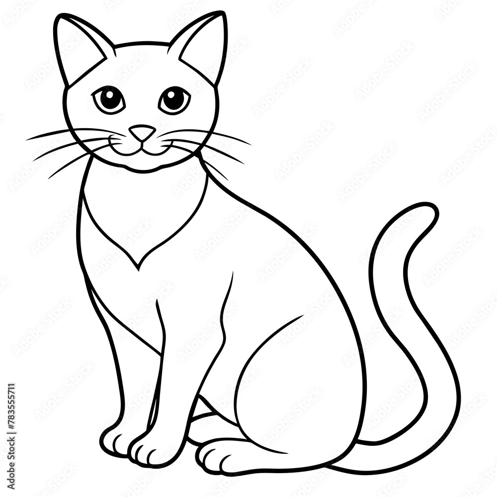   cat vector illustration.
