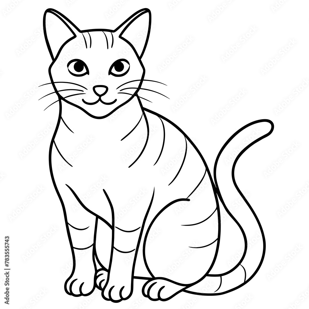   cat vector illustration.
