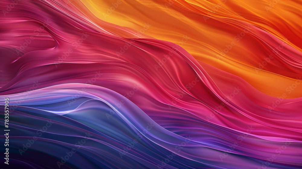 Energetic waves of color flow effortlessly, merging to form a mesmerizing gradient.