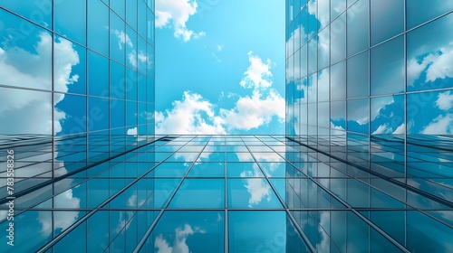 modern office building with sky 