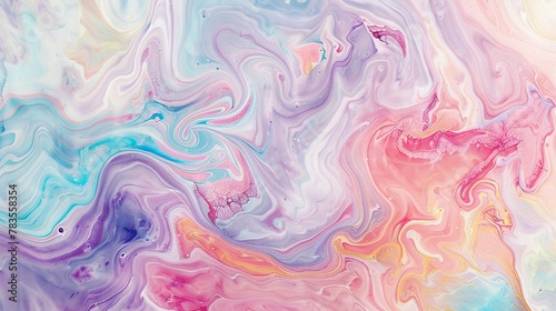 Pastel marbling, where oil paint dreams are spun into reality photo