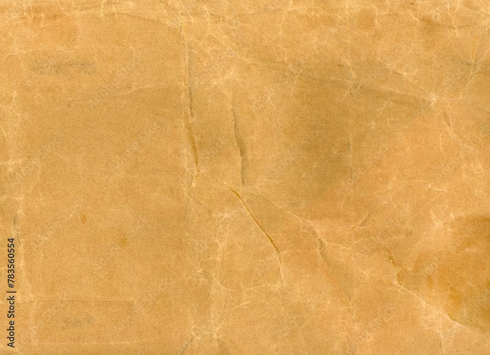 crumpled brown paper texture background