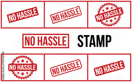 No Hassle Rubber Stamp Set Vector