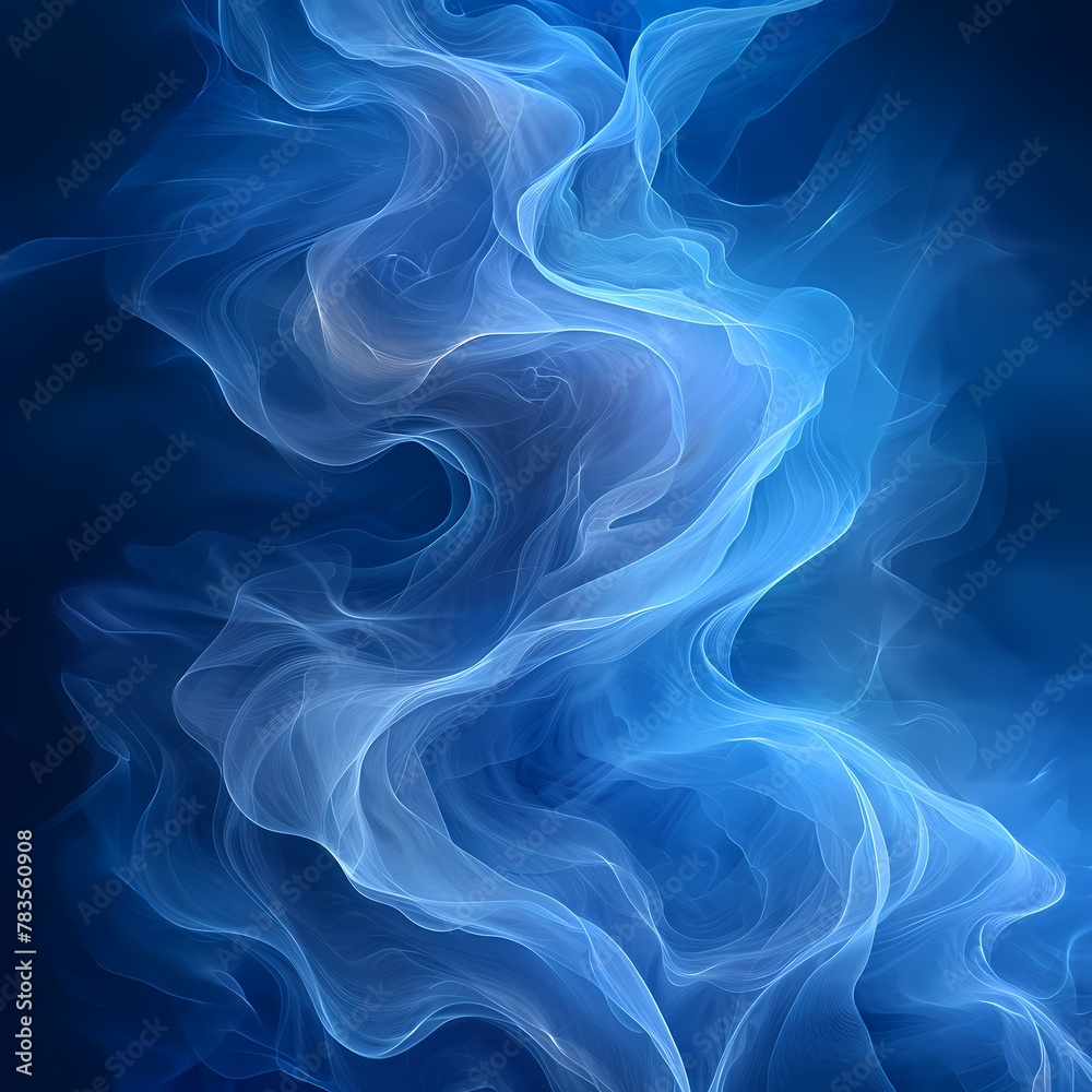 Deep Blue Smoke, Abstract Monochrome Background Deep Blue Smoke, Abstract Monochrome Background