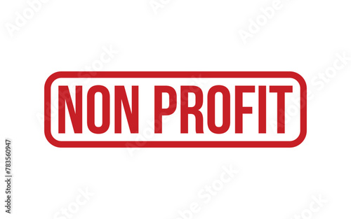 Red Non Profit Rubber Stamp Seal Vector