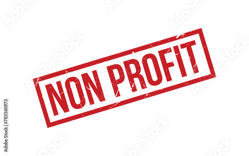 Red Non Profit Rubber Stamp Seal Vector