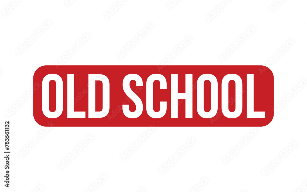 Red Old School Rubber Stamp Seal Vector Red Old School Rubber Stamp Seal Vector