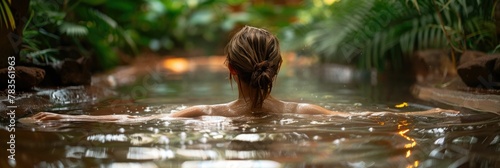 Therapeutic Mud Bath in Nature s Tranquil Sanctuary photo