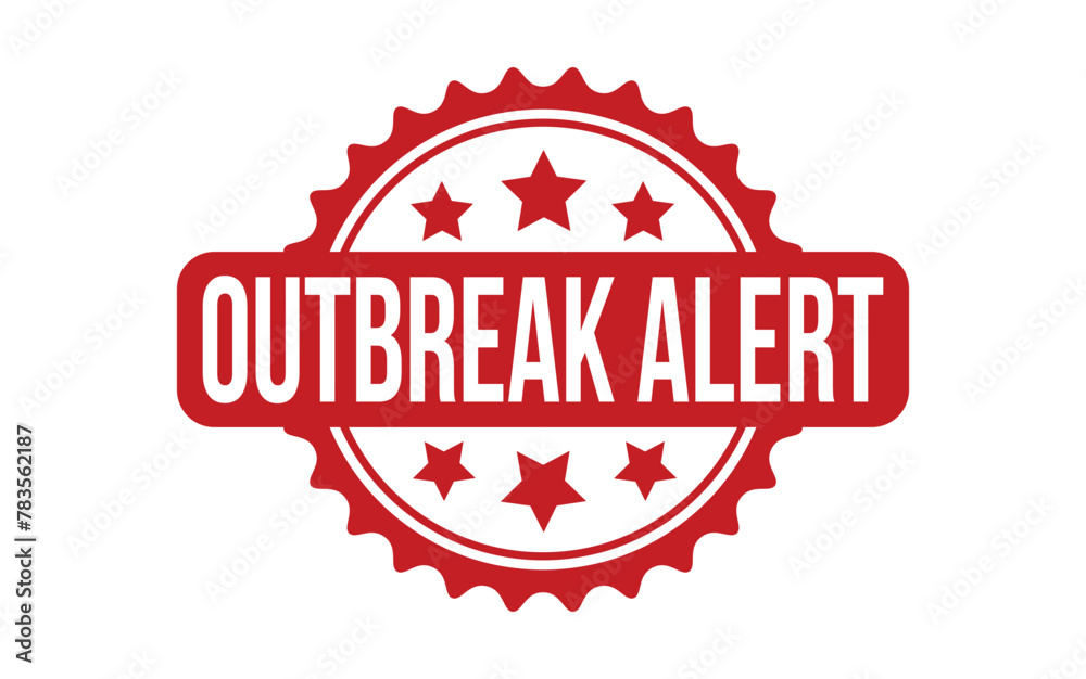 Outbreak Alert Rubber Stamp Seal Vector Outbreak Alert Rubber Stamp Seal Vector