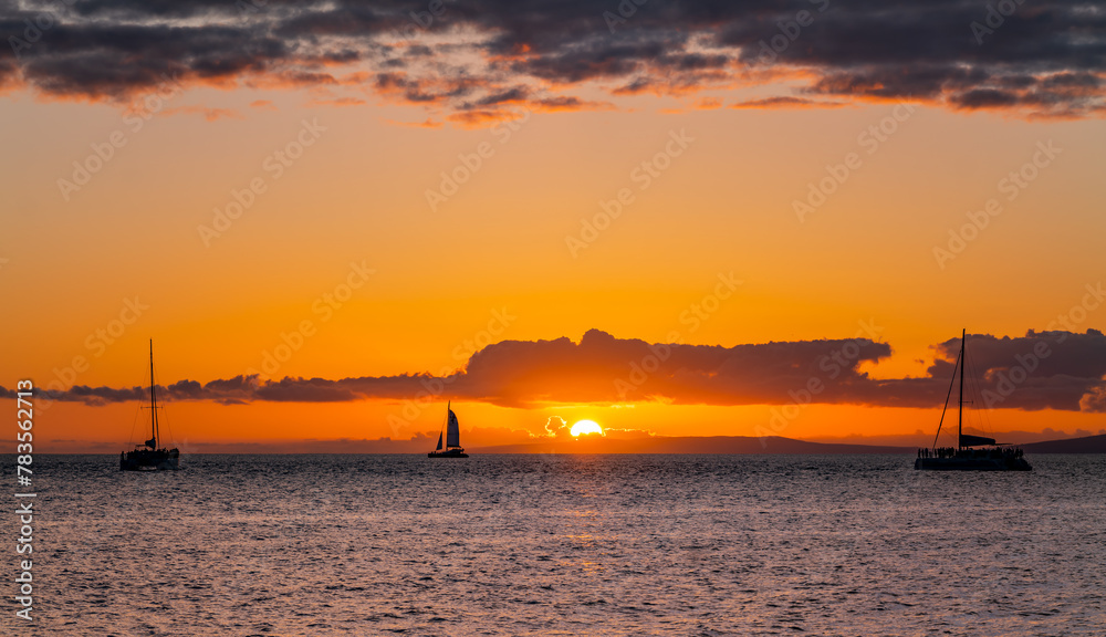 Naklejka premium Black Rock Beach Maui Hawaii