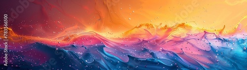 colorful abstract fluid wave in motion background