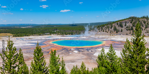 GRAND PRISMATIC SPRING OVERLOOK Yellow Stone National Park