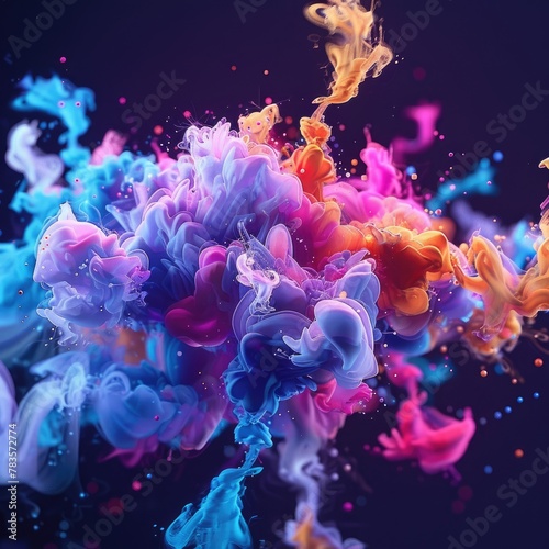 Animated GIF concept art showcasing fluid motion and vibrant color transitions