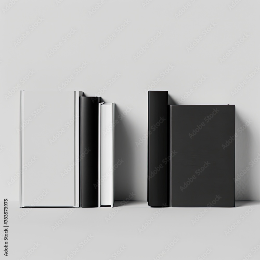 Minimalist book cover designs lined up Minimalist book cover designs lined up